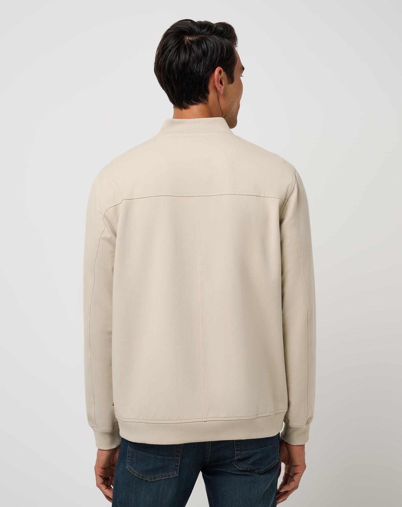 Men Stretchknit Bomber Jacket