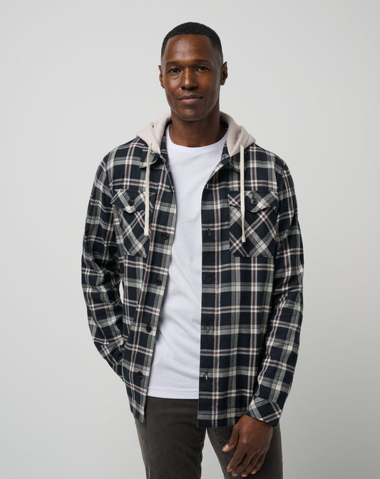 Men Baubles Button-Up Hoodie