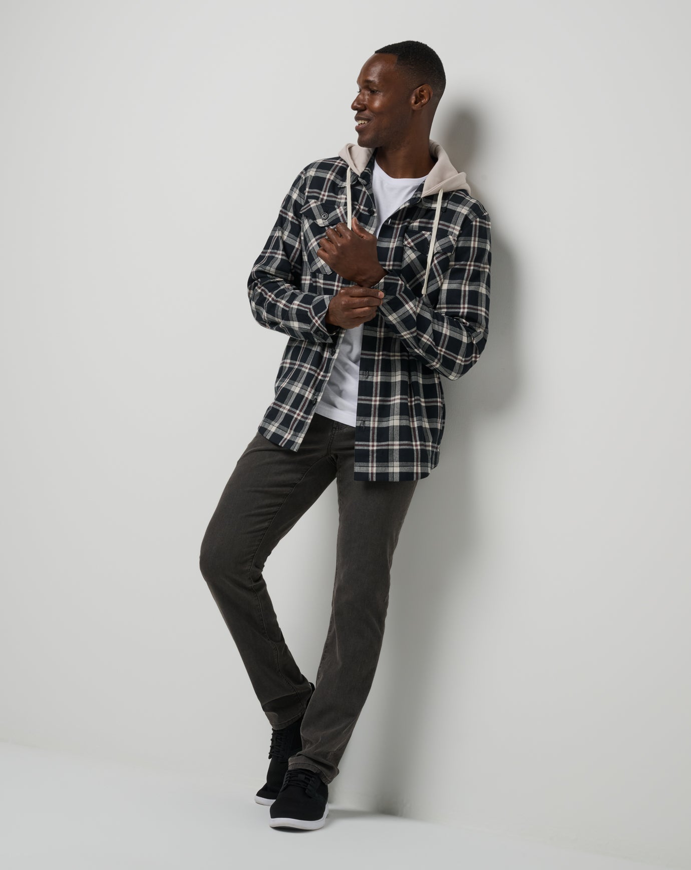 Men Baubles Button-Up Hoodie