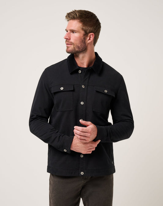 Men Cloud Denim Cord Jacket