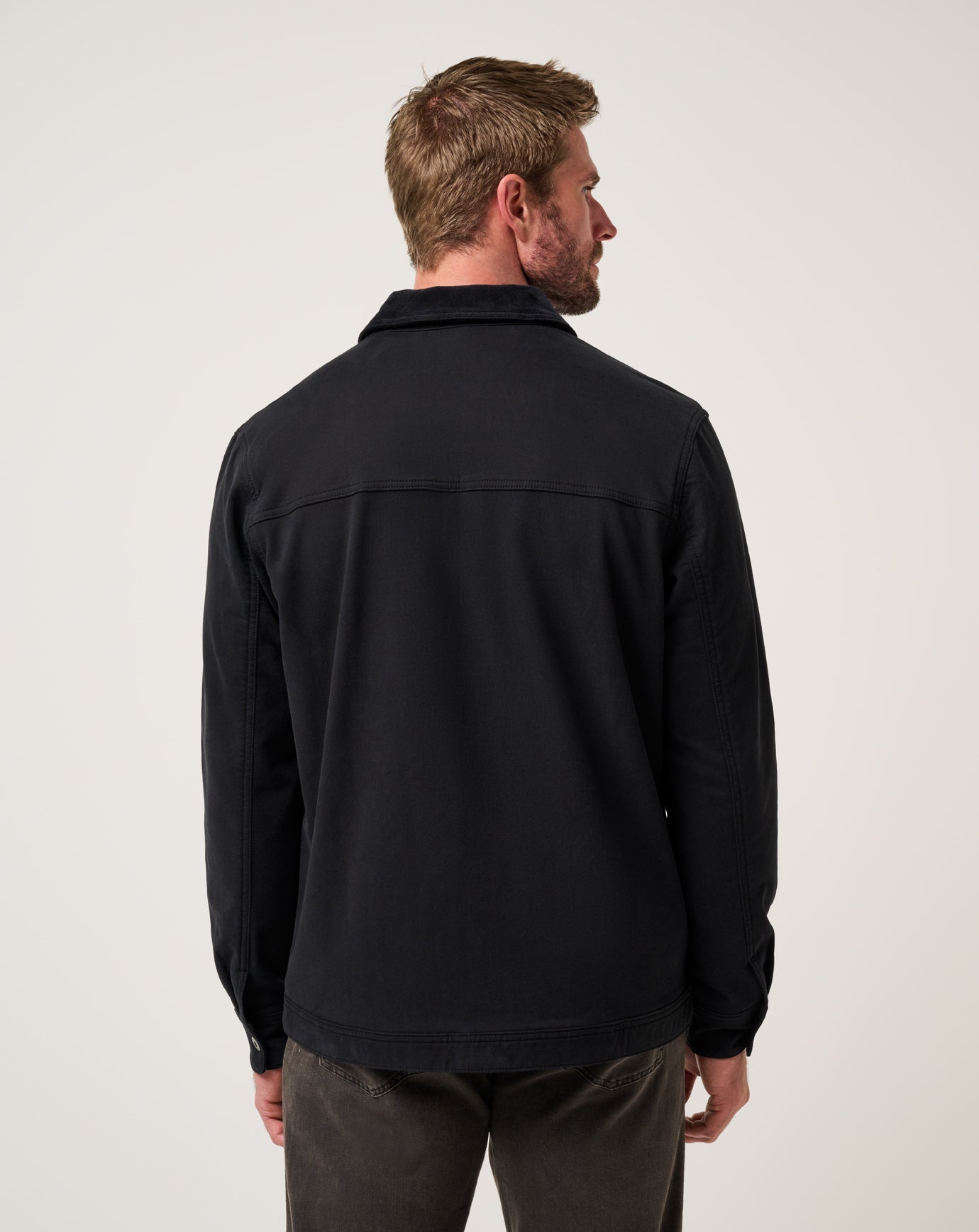 Men Cloud Denim Cord Jacket
