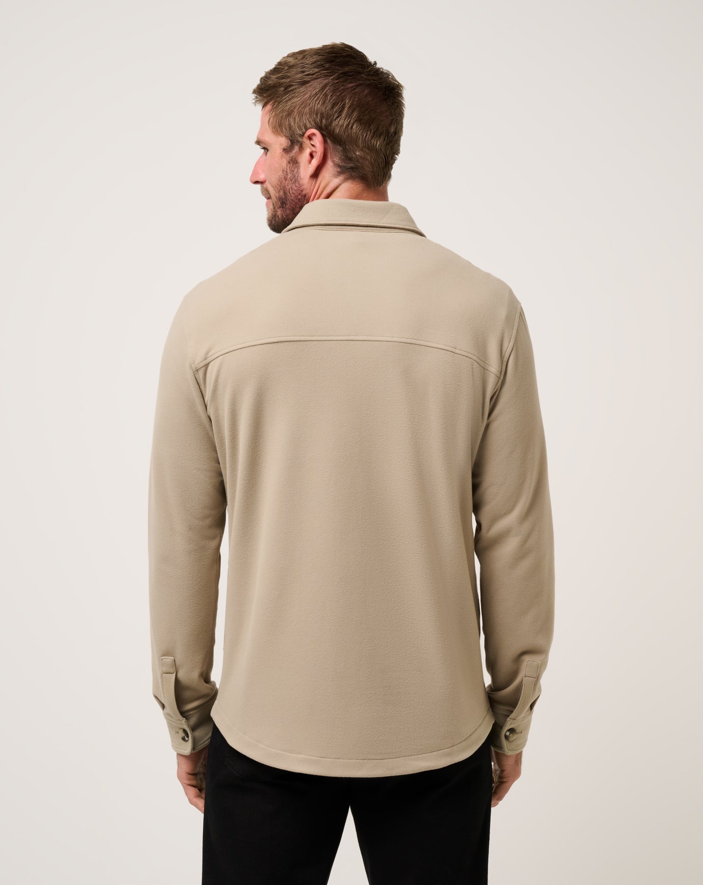 Men Peak Fleece Shirt Jacket