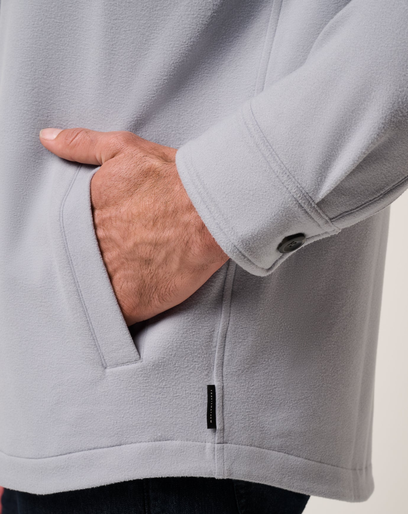 Men Peak Fleece Shirt Jacket