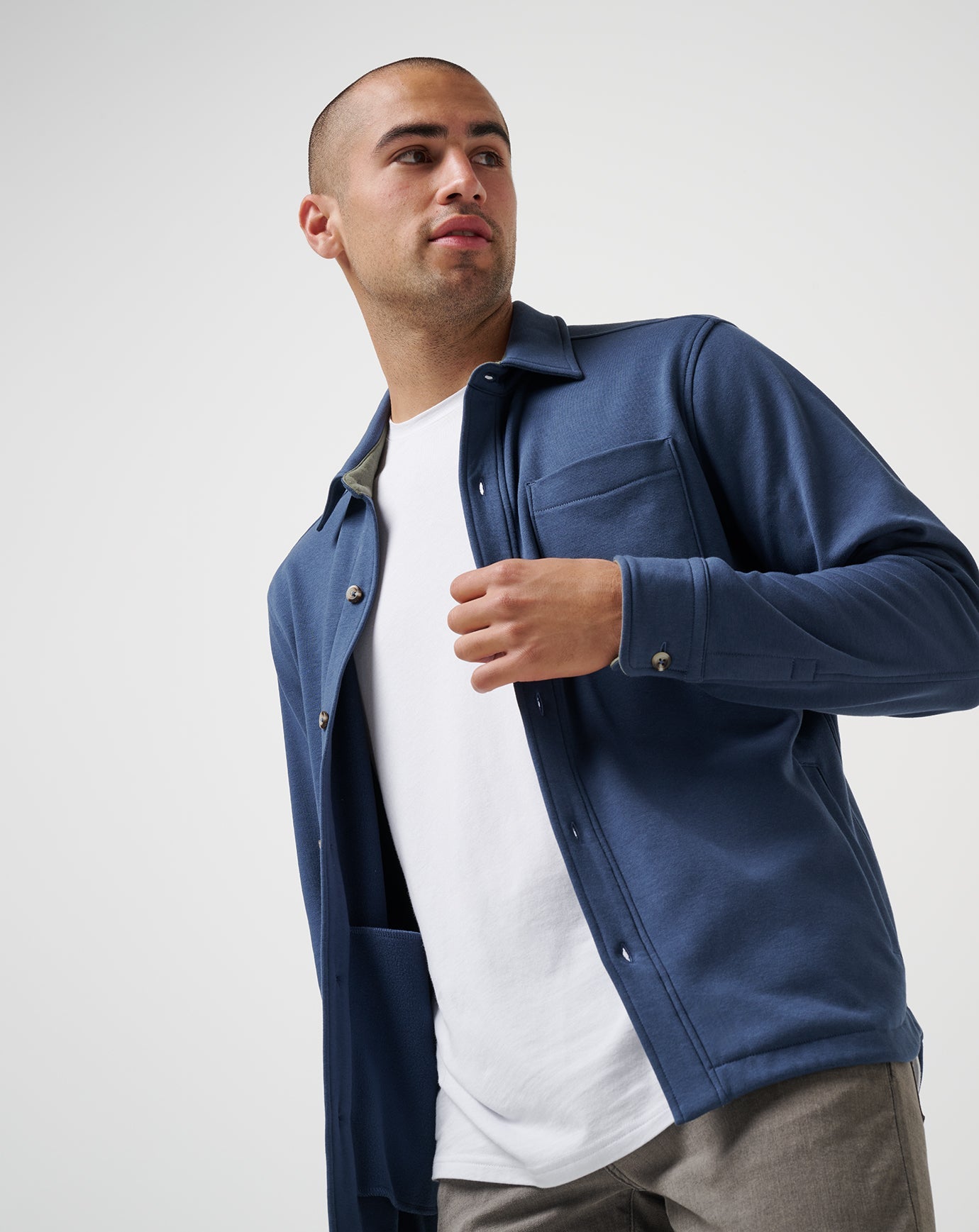 Men Cloud Shirt Jacket