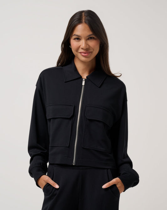 Women Friday Doubleknit Utility Jacket