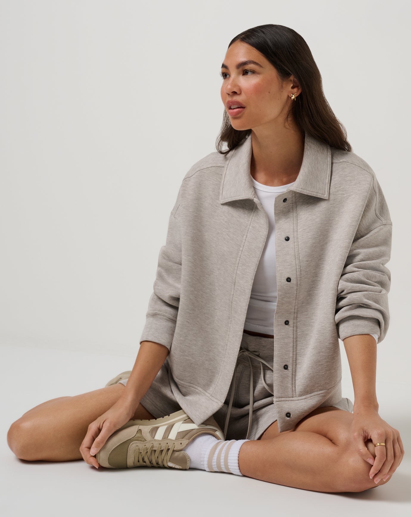 Women Cloudscape Button Down