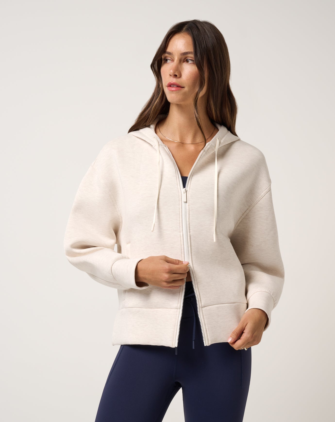 Women Cloudscape Zip Hood