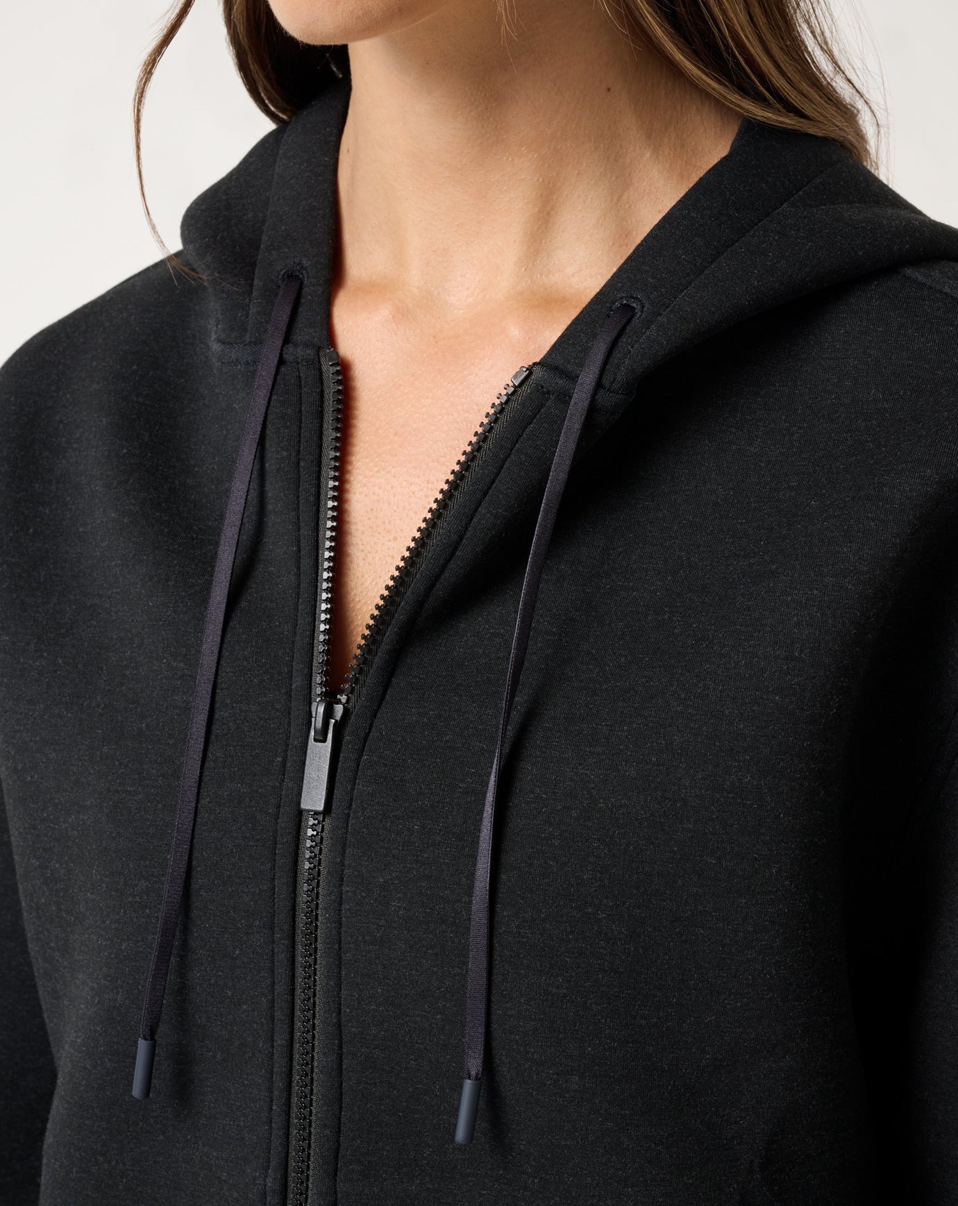 Women Cloudscape Zip Hood
