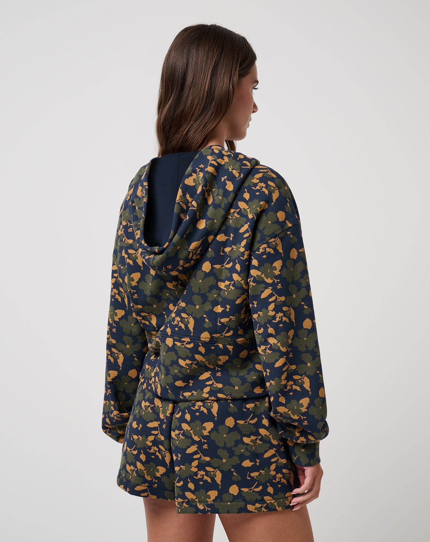 Women Cloud Fleece Printed Hoodie