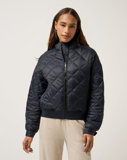 Women Lights At Night Quilted Jacket
