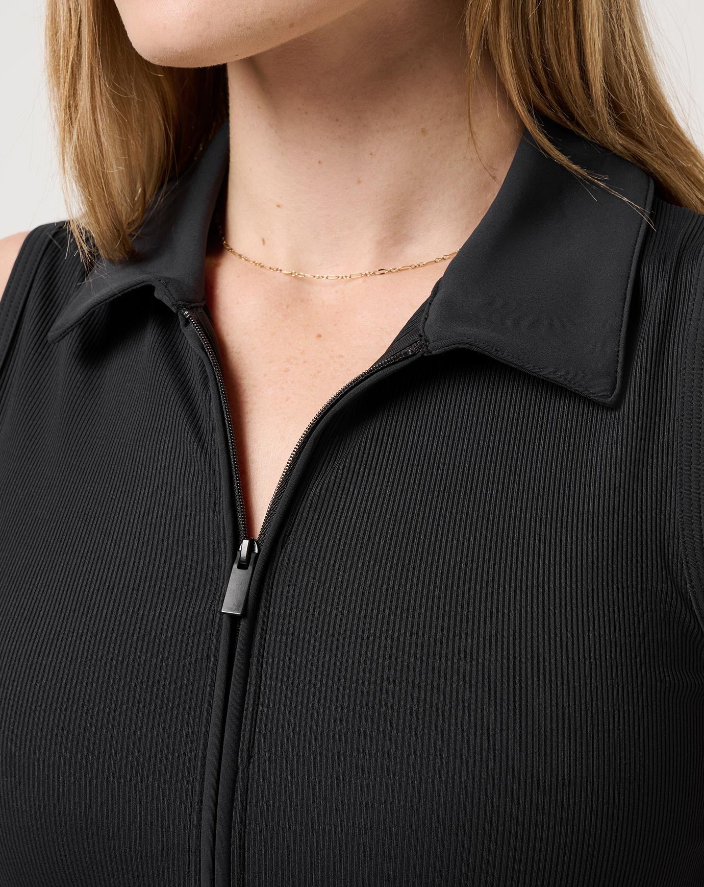 Women|Golf Moveknit Rib Zip Polo