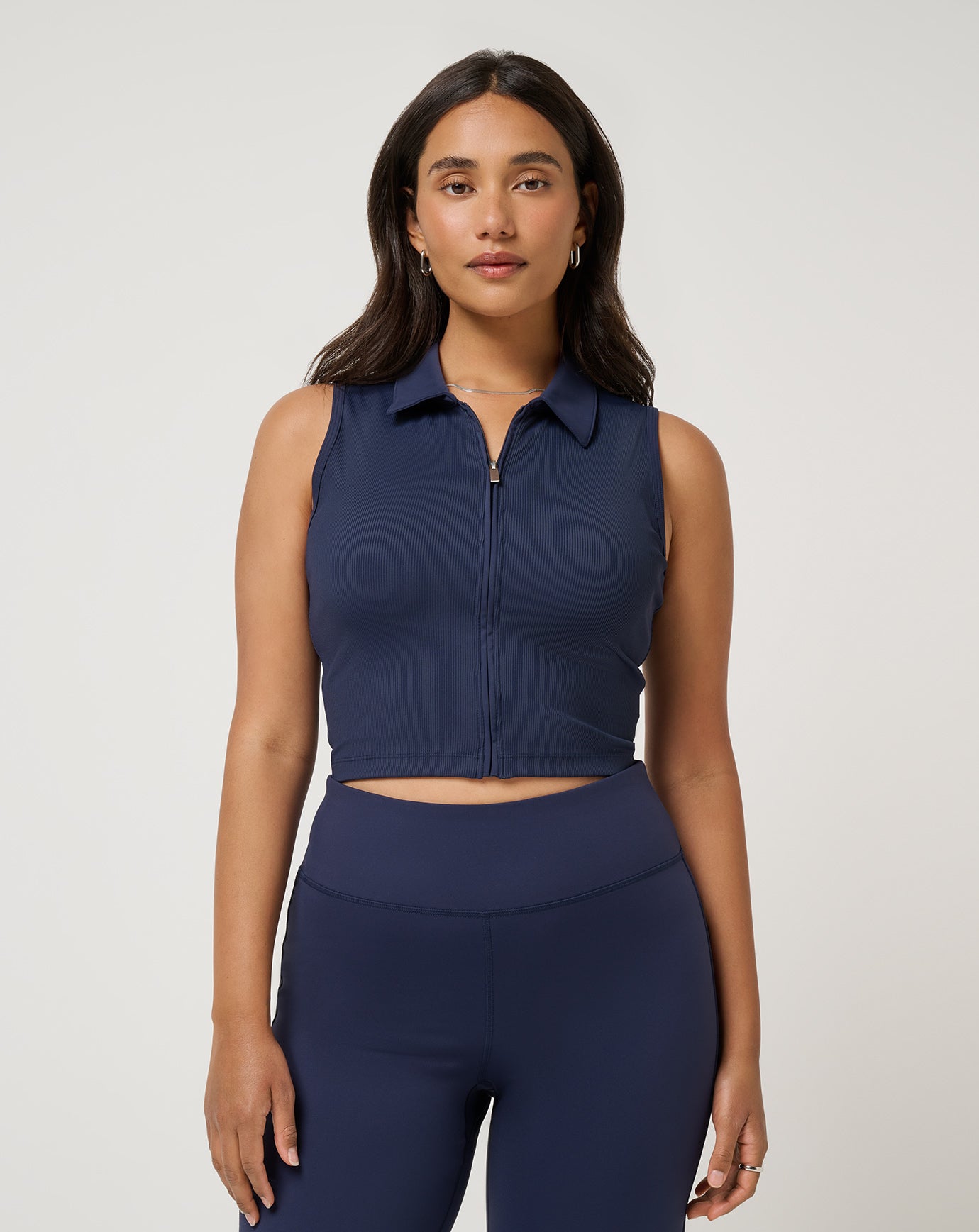 Women|Golf Moveknit Rib Zip Polo